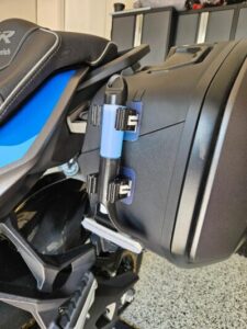 VisWiper mounted. on motorcycle saddle bag Perfect